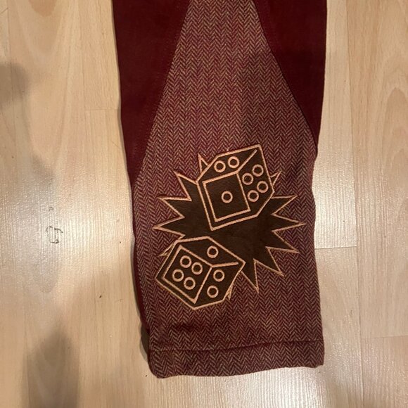 MENS ANDREW MACKENZIE BARREL DICE EMBROIDERED PANTS SIZE 48 EU / 32 US SAMPLE - Picture 6 of 8